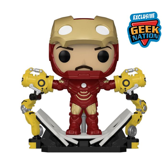 PX 889698567725 with GANTRY GITD Marvel  Iron Man 2: IRON MAN Funko Deluxe Pop