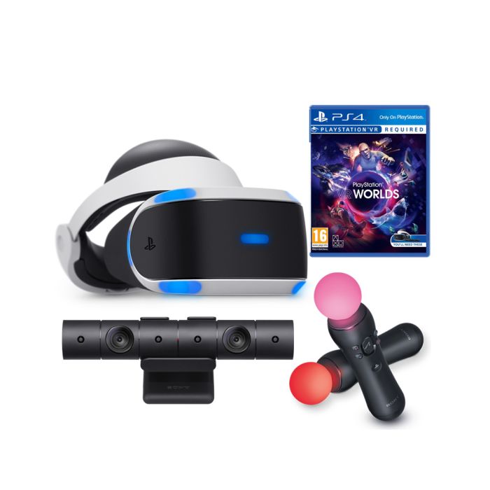 playstation vr headset and controllers and camera